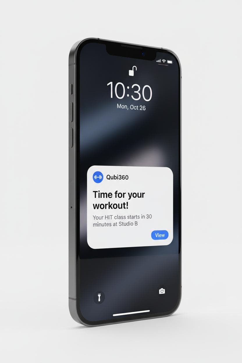 Workout reminder notification